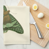 軽縁ど蝶絵画の キッチンタオル (四つ折り)