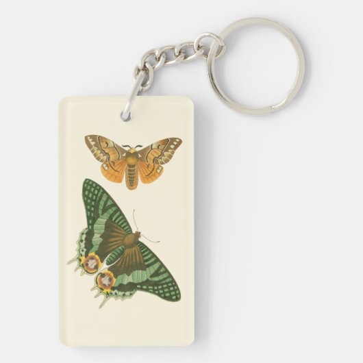 軽縁ど蝶絵画の キーホルダー (裏面)