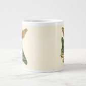 軽縁ど蝶絵画の ジャンボコーヒーマグカップ (正面)