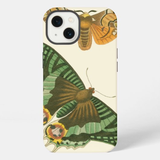 軽縁ど蝶絵画の iPhoneケース (裏面)