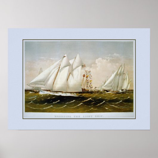 軽船の丸め。 ポスター (正面)