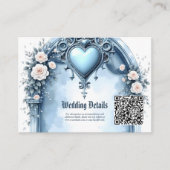 軽華美い青いアーチ形のフローラ。 エンクロージャーカード (正面)