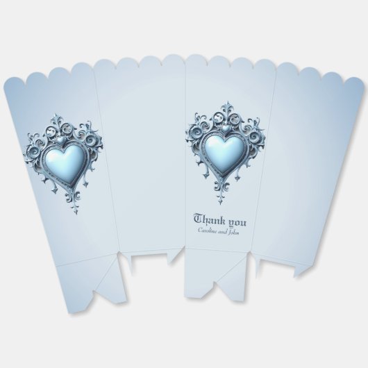 軽華美い青いアーチ形のフローラ。 フェイバーボックス (見開き)