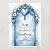 軽華美い青いアーチ形のフローラ。 メニュー (正面)