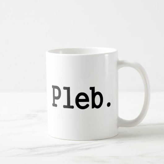 軽蔑された社会階級のpleb.aのメンバー コーヒーマグカップ (右)