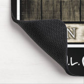 軽蔑のしぐさのヴィンテージの黒く及び白いマウスパッド マウスパッド (コーナー)