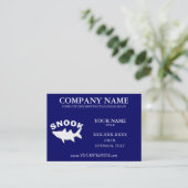 軽蔑のしぐさの魚釣りの熱狂者-名刺のテンプレート 名刺 (スタンド正面)