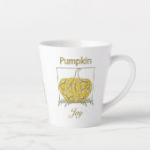 軽薄なカボチャ – Pumpkin Joy カフェラテマグ (右)