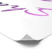 軽薄な書道 ポスター (角)