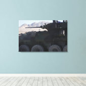 軽装甲車が発砲する キャンバスプリント (インサイチュ (ウッドフロア))