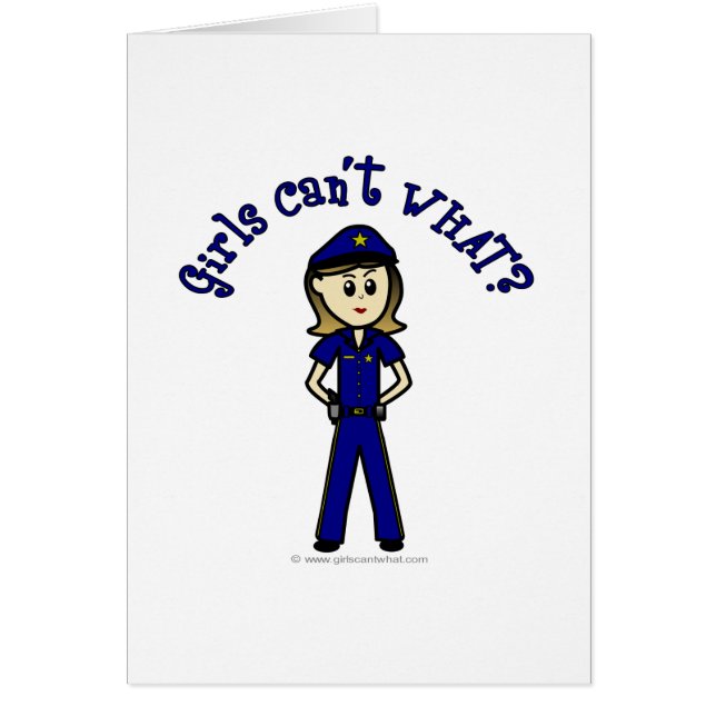 軽警察官少女 (正面)