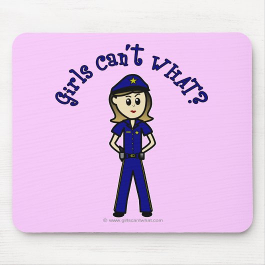 軽警察官少女 マウスパッド (正面)