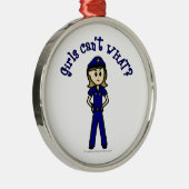 軽警察官少女 メタルオーナメント (右)