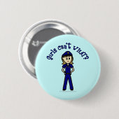 軽警察官少女 缶バッジ (正面&裏面)