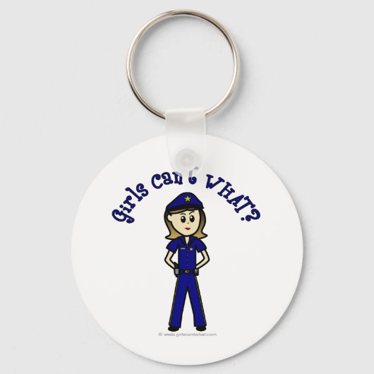 軽警察官 キーホルダー (正面)