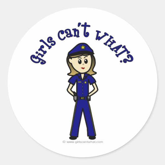 軽警察官 ラウンドシール (正面)