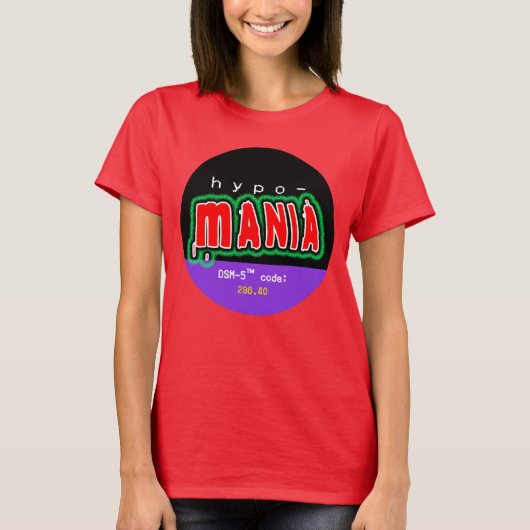 軽躁病(両極II)プライド Tシャツ (正面)