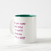 軽軍女性 ツートーンマグカップ (正面左)