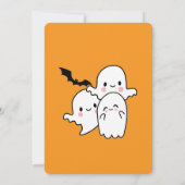 軽量おもしろいハローウィンパーティ招待状 招待状 (裏面)