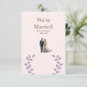 軽量で快適な結婚式招待状、印刷 招待状 (スタンド正面)