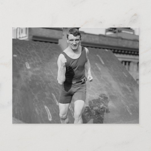 軽量ボクサーのフレッド・ウェールズ、1900年代初期 ポストカード (正面)