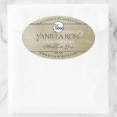 軽量木目製品包装ラベルとロゴ 楕円形シール (バッグ)