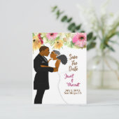 軽金ゴールドフローラアフリカ系アメリ結婚カ人 ポストカード (スタンド正面)