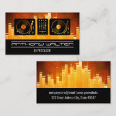 軽音バー等化器 | ターンテーブル 名刺 (正面/裏面)