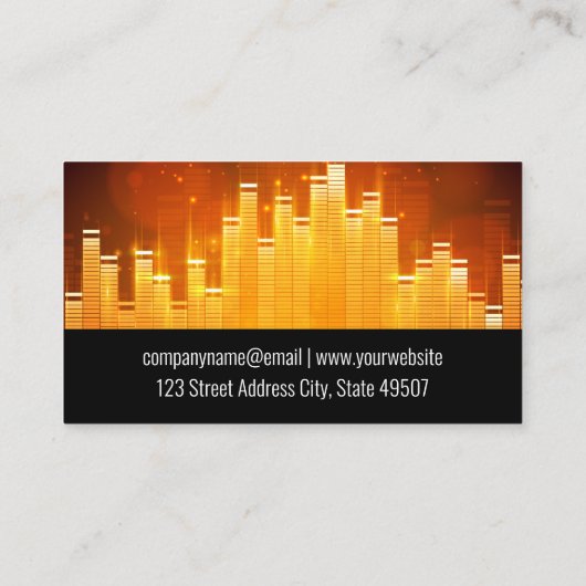 軽音バー等化器 名刺 (裏面)