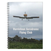 軽飛んでいる機付きクラブノート。 ノートブック (正面)