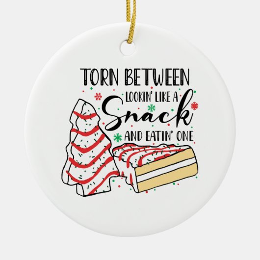 軽食のように見える セラミックオーナメント (正面)