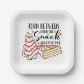 軽食のように見える ペーパープレート (正面)