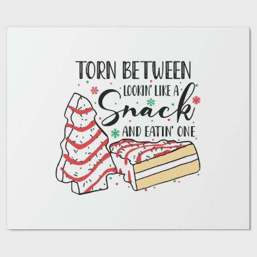 軽食のように見える ラッピングペーパー (フラット)