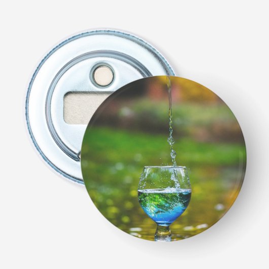 "軽食のリップル：Ci上のガラス水のテクスチャ 栓抜き (正面)