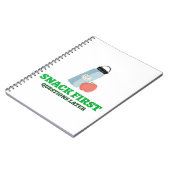 軽食の最初の質問の後 – 学校の昼休み ノートブック (左側)