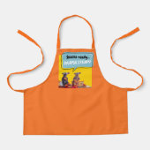 軽食の準備、ドラマの定常 エプロン (正面)