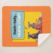 軽食の準備、ドラマの定常 シェルパブランケット (正面(横))