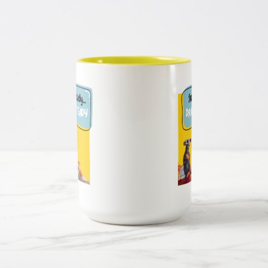 軽食の準備、ドラマの定常 ツートーンマグカップ (中央)