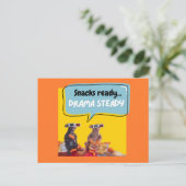 軽食の準備、ドラマの定常 ポストカード (スタンド正面)