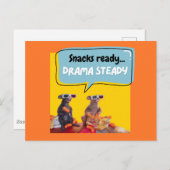 軽食の準備、ドラマの定常 ポストカード (正面/裏面)