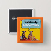 軽食の準備、ドラマの定常 缶バッジ (正面&裏面)