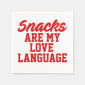 軽食は僕の好きな言葉だ スタンダードカクテルナプキン (正面)