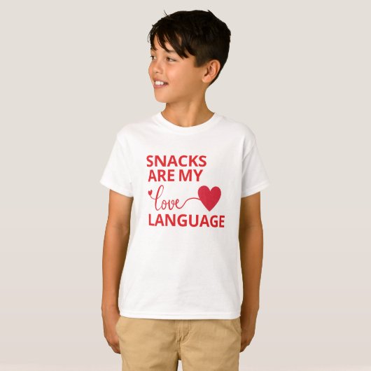 軽食は僕の好きな言葉だ Tシャツ (正面フル)