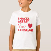 軽食は僕の好きな言葉だ Tシャツ (正面)
