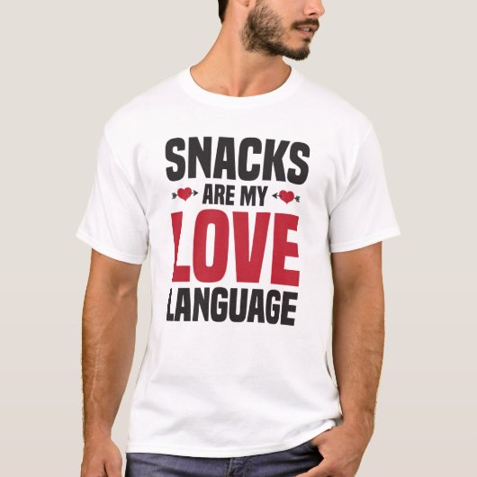 軽食は僕の好きな言葉だ Tシャツ (正面)