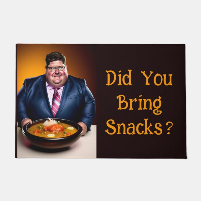 軽食は持ってきたか？doormat ドアマット (正面)