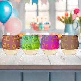 軽食グラス ステムなしワイングラス