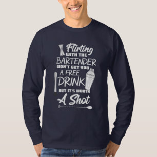 軽食バーテンダー無料ドリンクなし Tシャツ