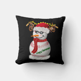軽食飾付き野球人気がある雪だるま クッション