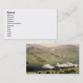 軽騎兵の組の充満、10月25日 名刺 (正面/裏面)